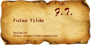 Fulea Tilda névjegykártya
